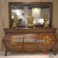 آینه و کنسول معرق مدل خمره ای