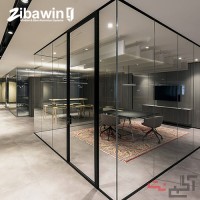 پارتیشن شیشه ای - پارتیشن شیشه ای اداری و مدرن دوجداره و فریم لس