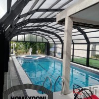 سقف متحرک استخر سقف متحرک المینیومی در ملارد