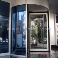 درب اتوماتیک شیشه ای گردان