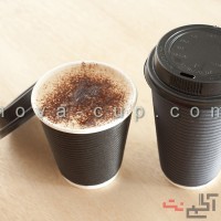 لیوان کاغذی درب دار