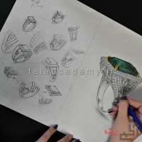 آموزش طراحی دستی طلا و جواهرات