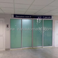 درب اتوماتیک شیشه ای گردان